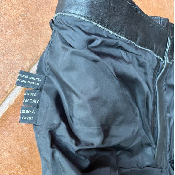 Outride Mens Black Leather Motorcycle Pants Heavy Weight Lined 4 Pocket size 36 - Picture 11 of 16